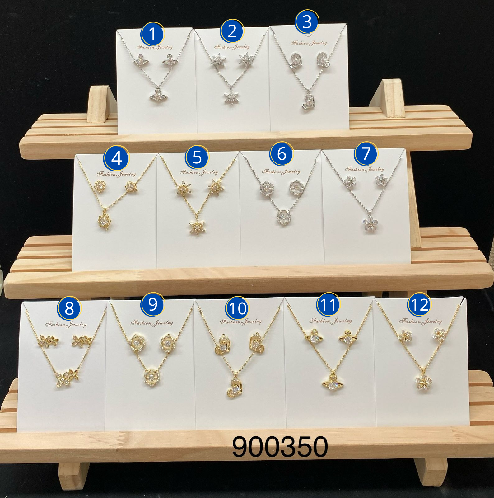 Cadena y juego de ansheli M6 oro laminado
