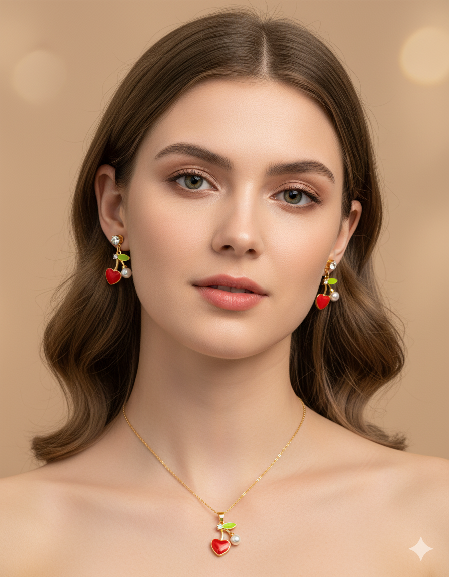 Conjunto de Cerezas M2 ORO LAMINADO