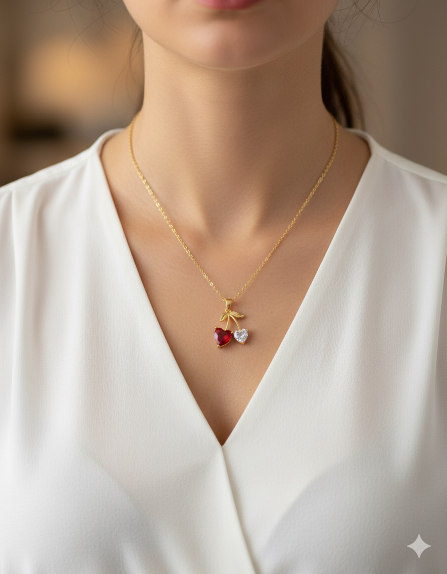 Collar de Fresa - M44 Oro Laminado