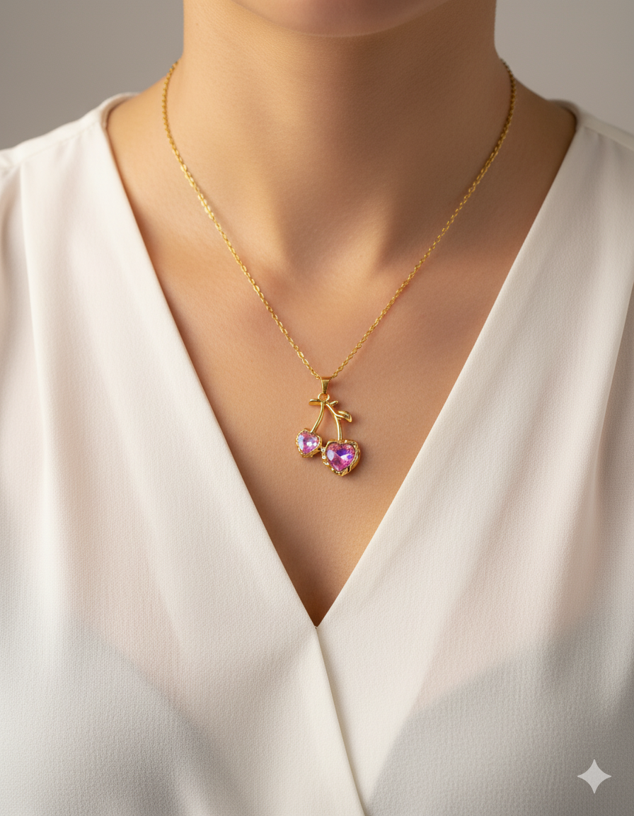 Collar de Corazon - M2 Oro Laminado