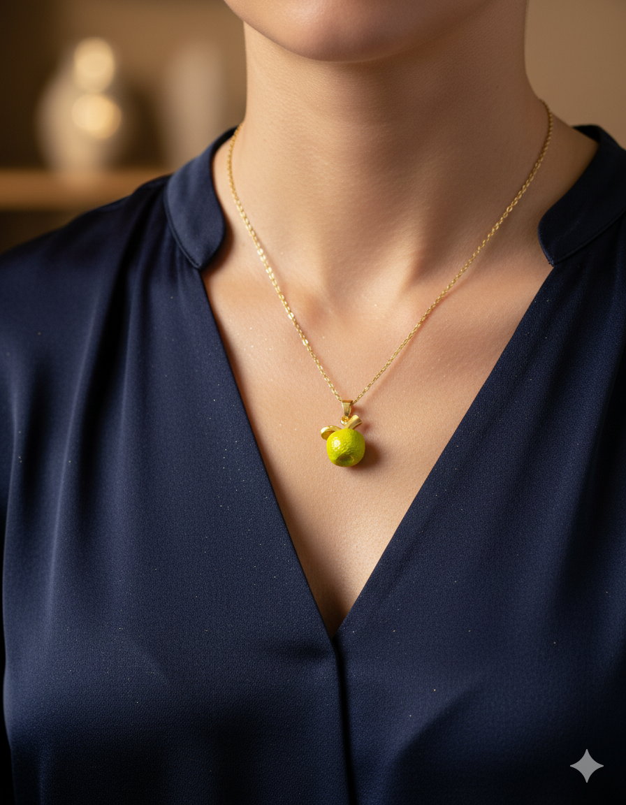 Collar de Manzana - M22 Oro Laminado