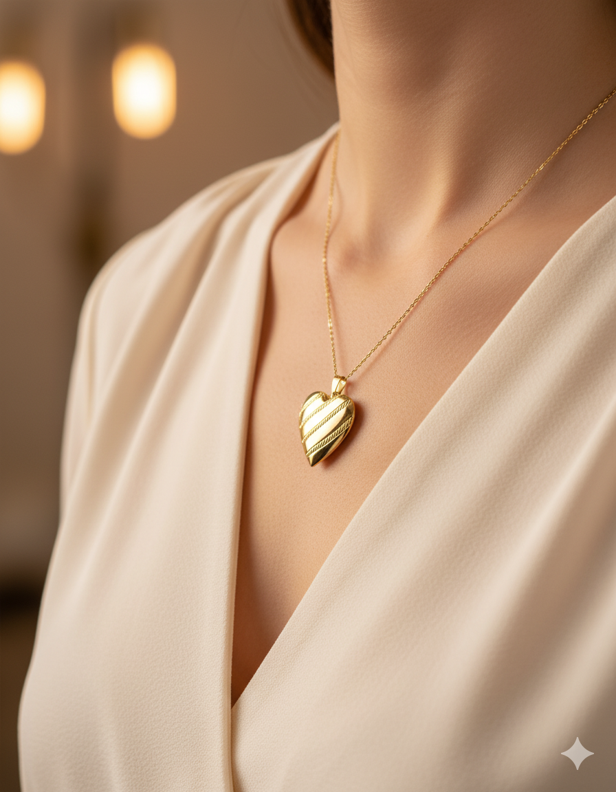 DIJE DE RELICARIO M10 ORO LAMINADO