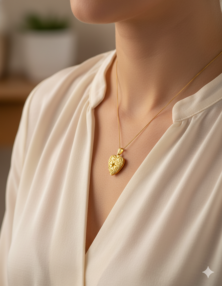 DIJE DE RELICARIO M1 ORO LAMINADO