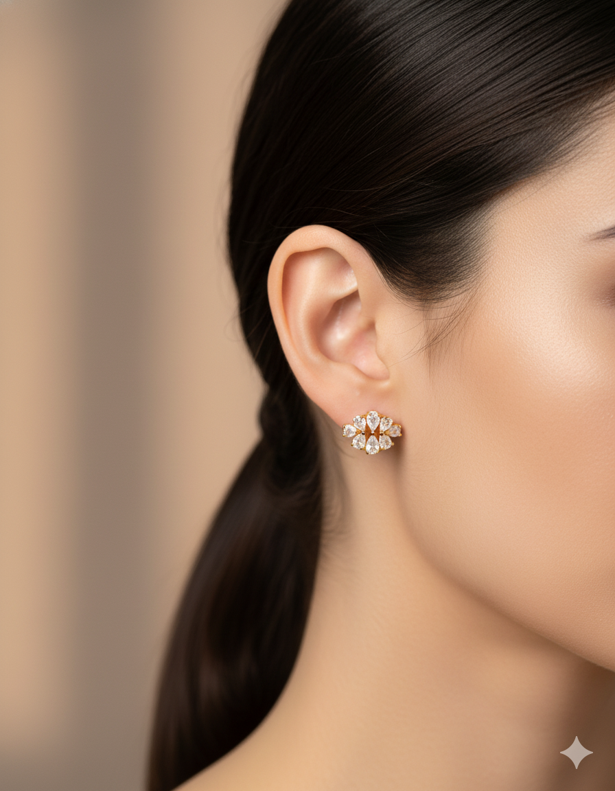 ARETES PAQUETE DE 12 ORO LAMINADO M5