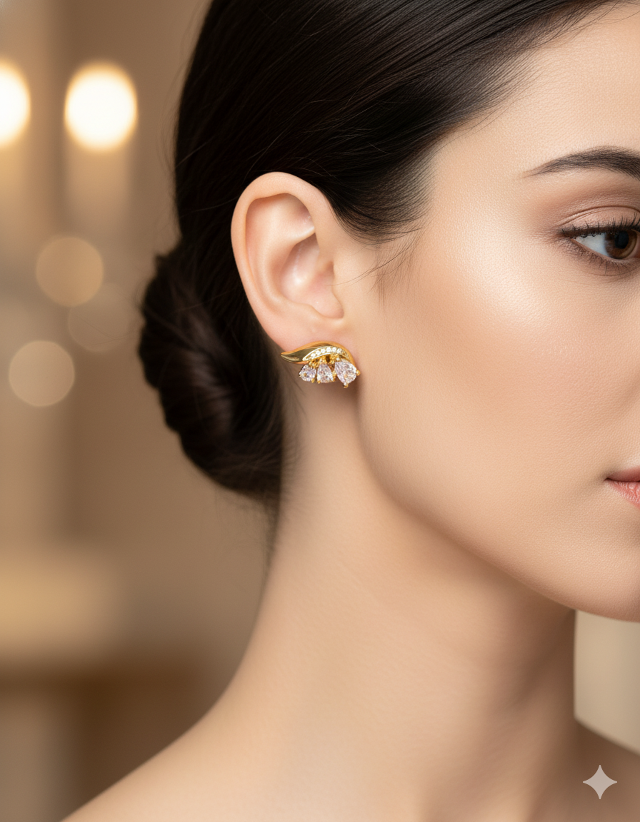 ARETES PAQUETE DE 12 ORO LAMINADO M7