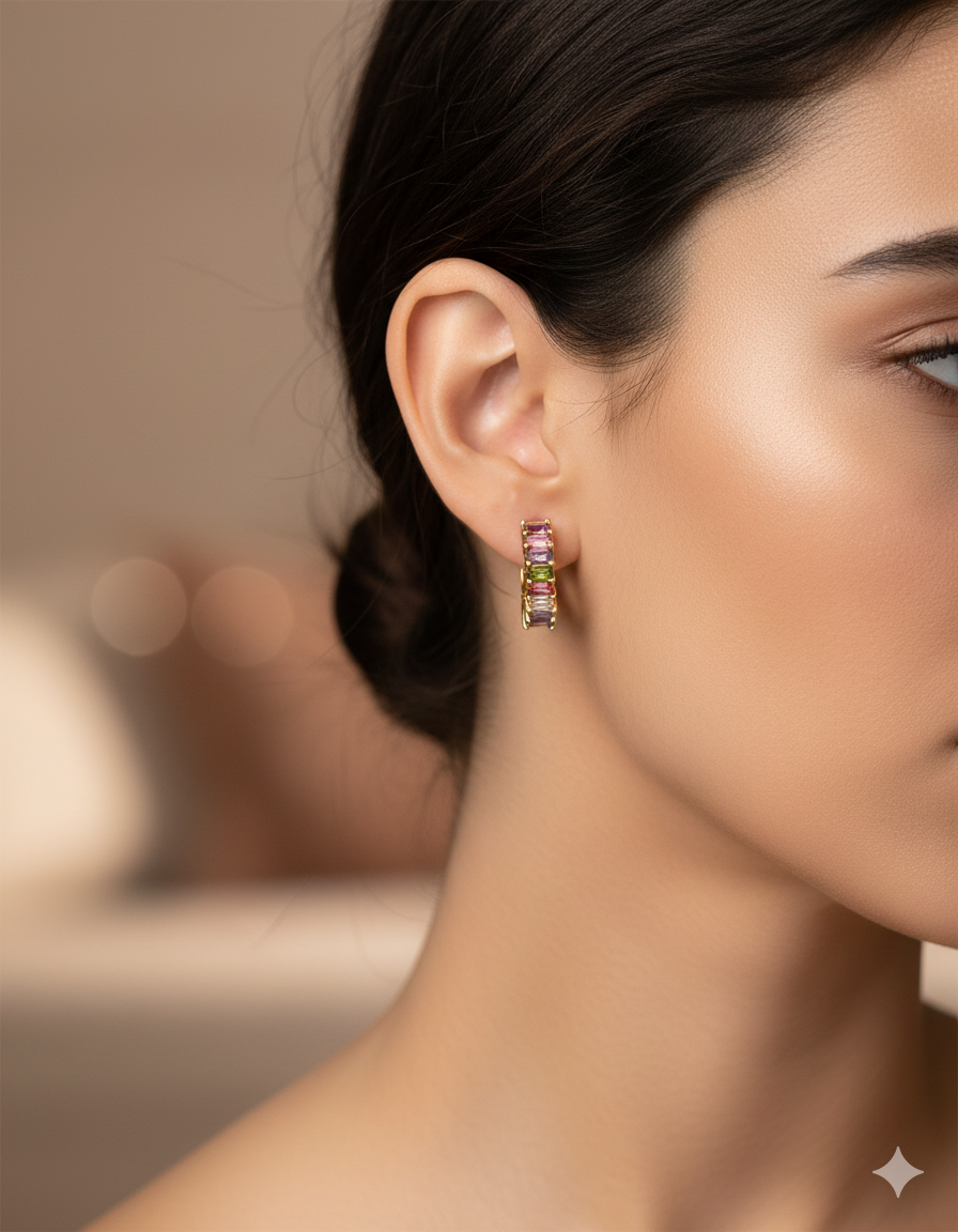 ARETES PAQUETE DE 12 ORO LAMINADO M13
