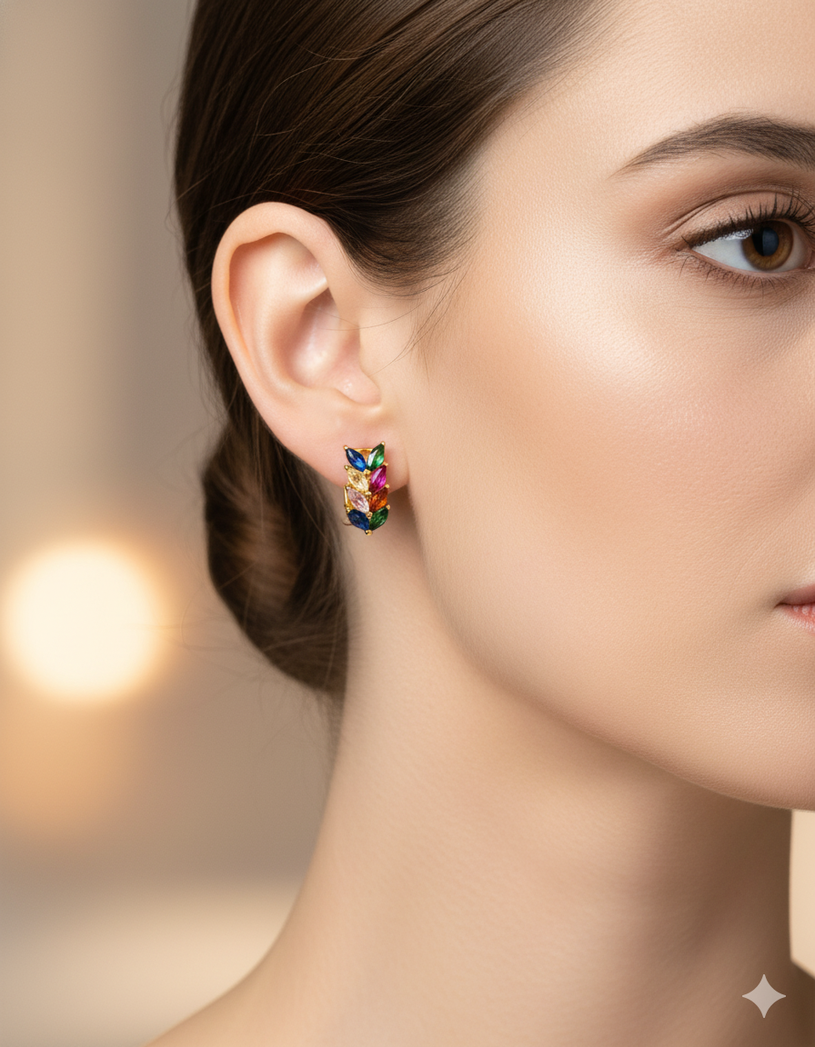 ARETES PAQUETE DE 12 ORO LAMINADO M12