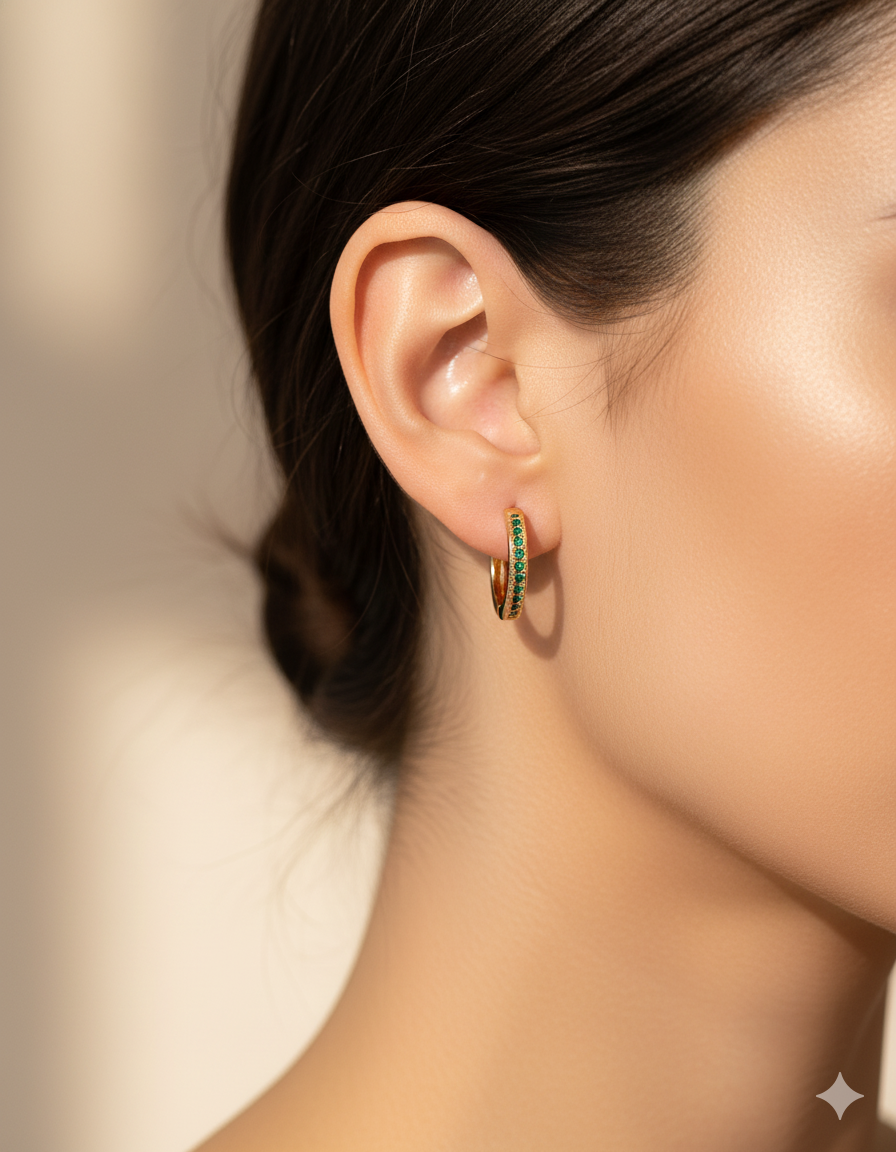 ARETES PAQUETE DE 12 ORO LAMINADO M14