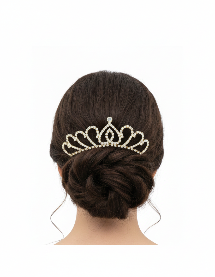 Tiara Dorada M77 Oro Laminado