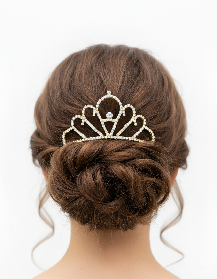 Tiara Dorada M79 Oro Laminado