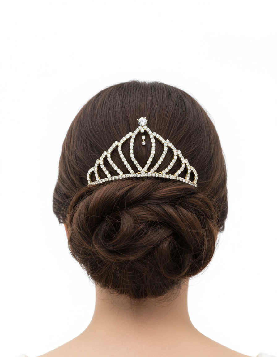 Tiara Dorada M85 Oro Laminado
