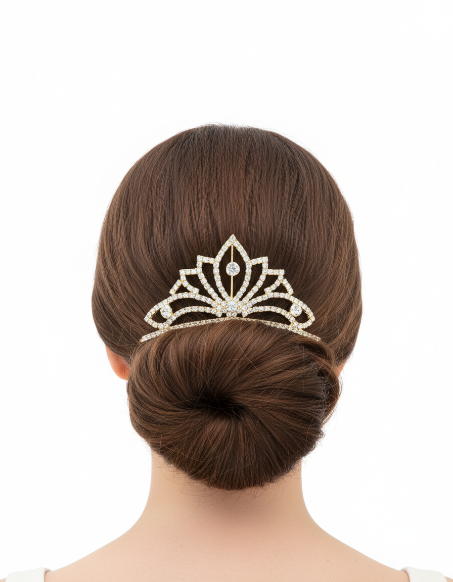 Tiara Dorada M89 Oro Laminado