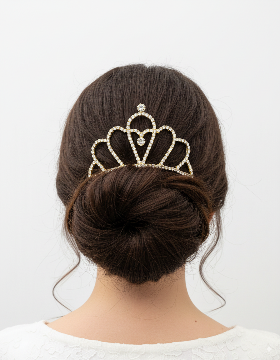 Tiara Dorada M90 Oro Laminado