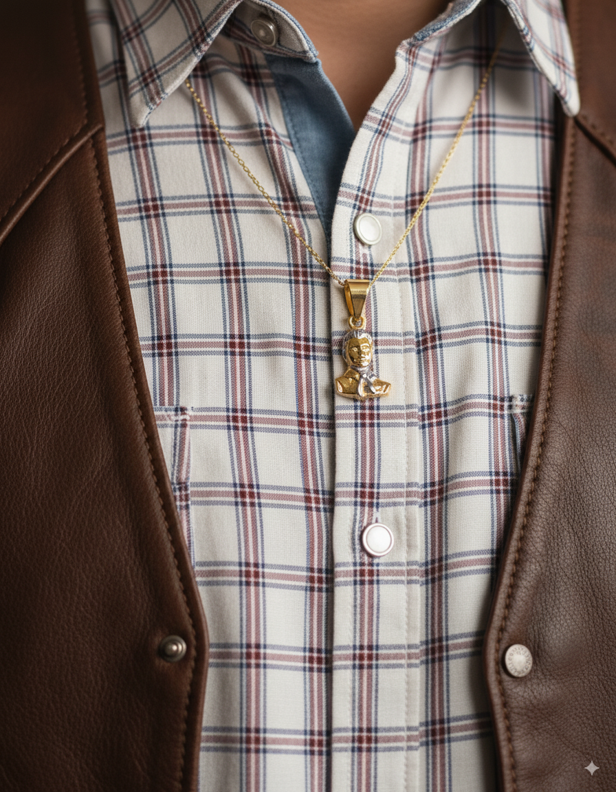 Dije de Hombre M13 - Oro Laminado