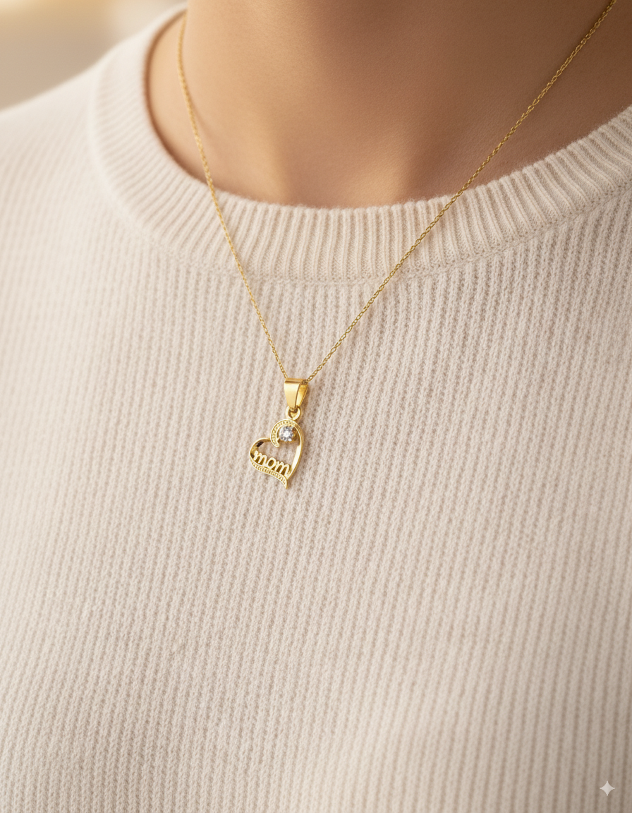 Dije de Corazon M17 - Oro Laminado
