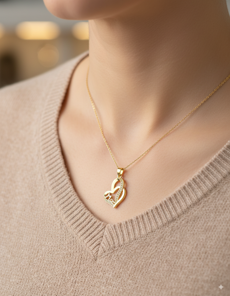 Dije de Corazon M27 - Oro Laminado