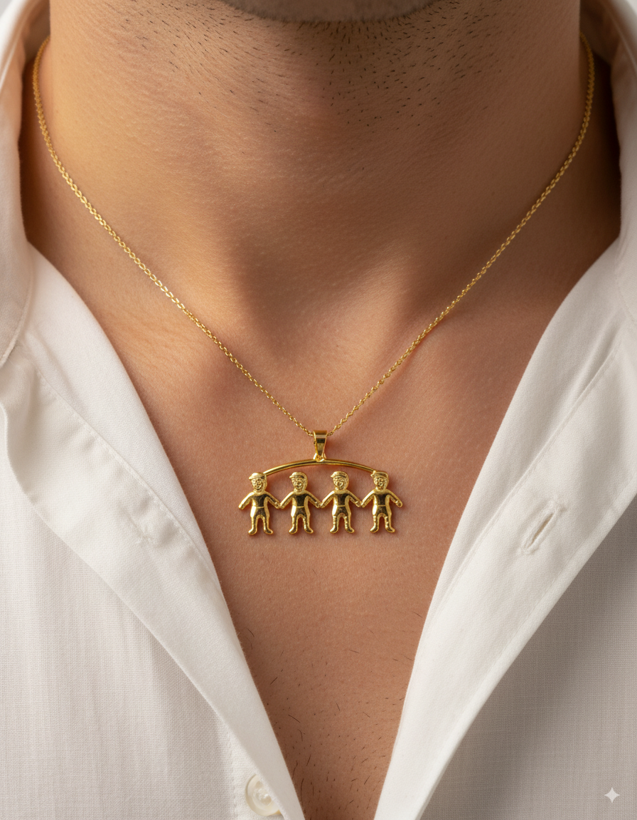 Dije de niños M174 - Oro laminado