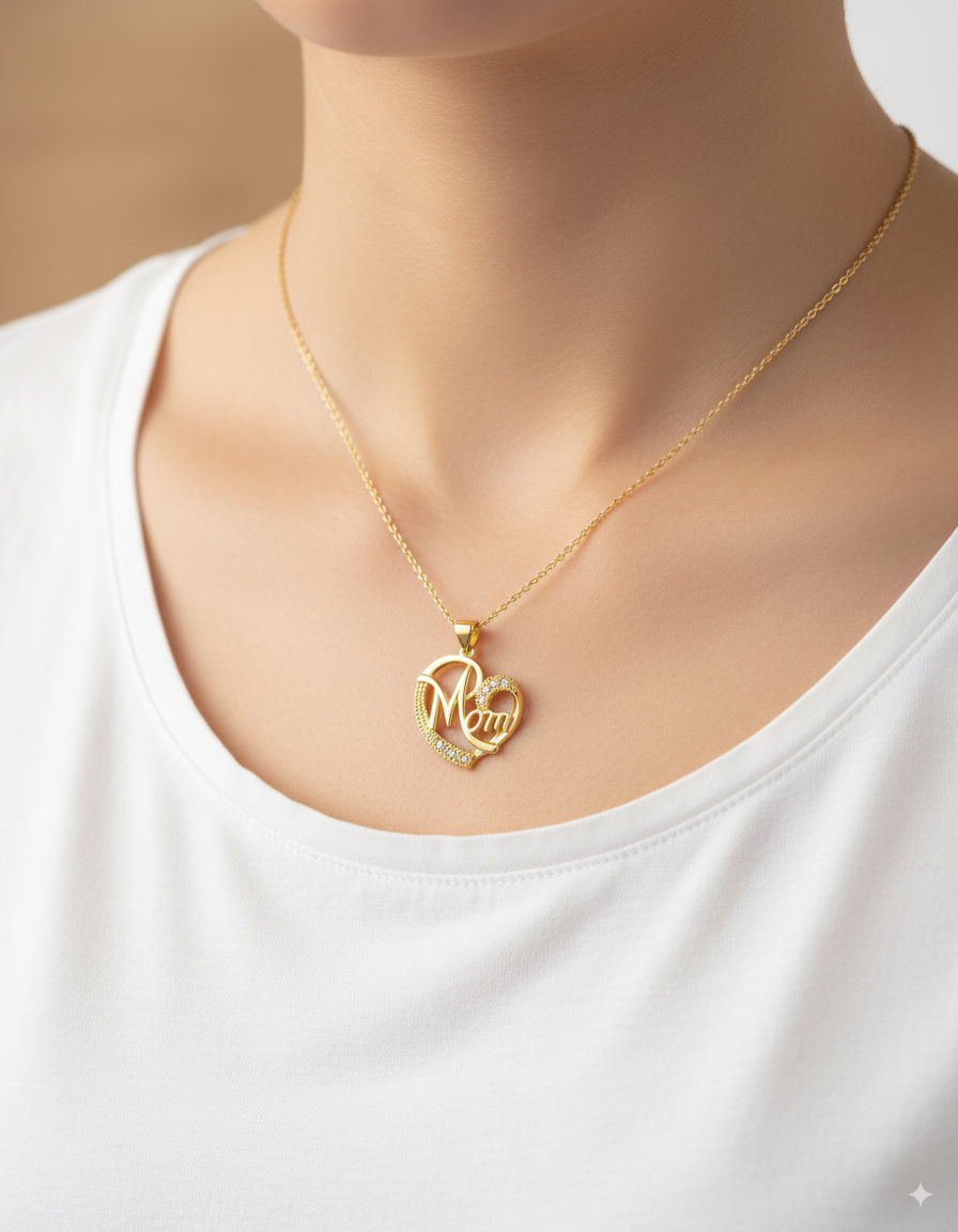 Dije de corazon M175 - Oro laminado