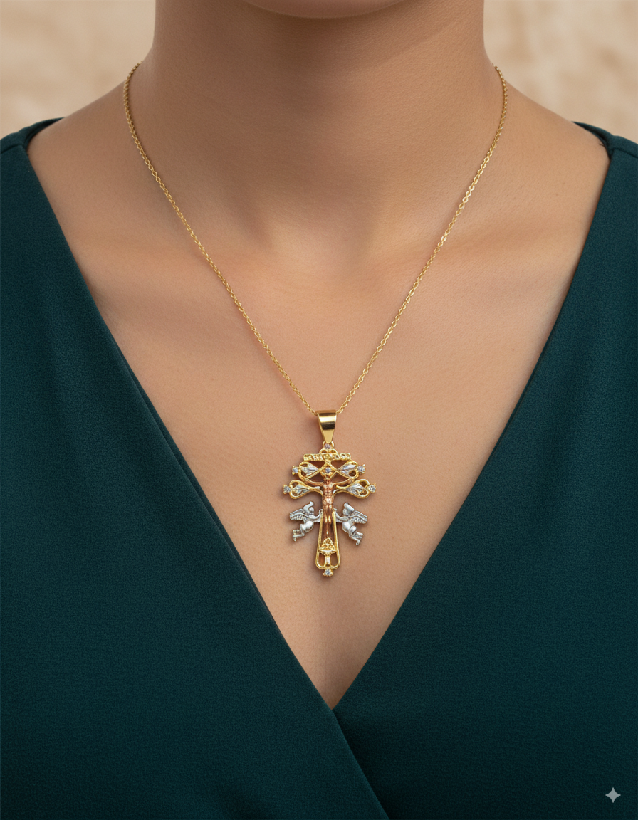 Dije de Cristo M71 - Oro Laminado