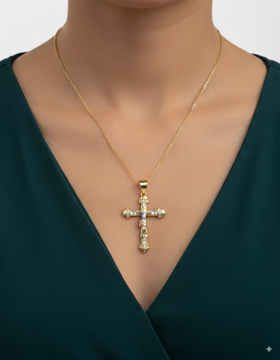 Dije de Cristo M72 - Oro Laminado
