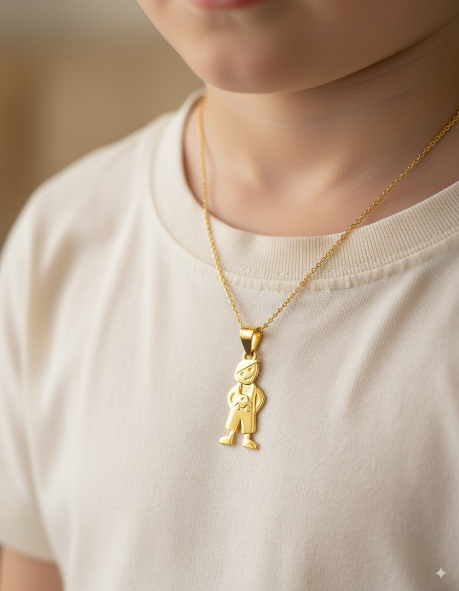 Dije de Niño M77 - Oro Laminado