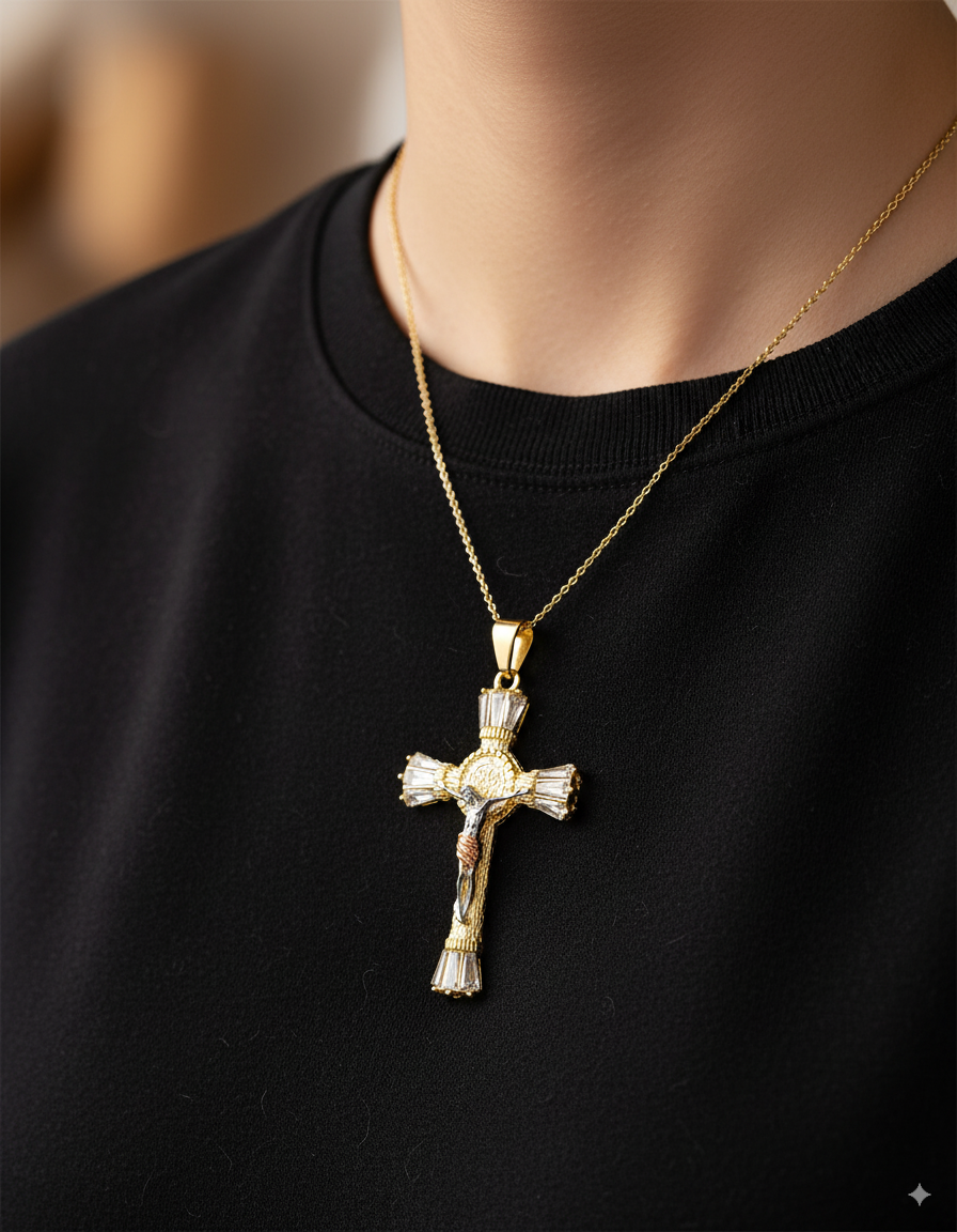Dije de Cristo M101 - Oro Laminado