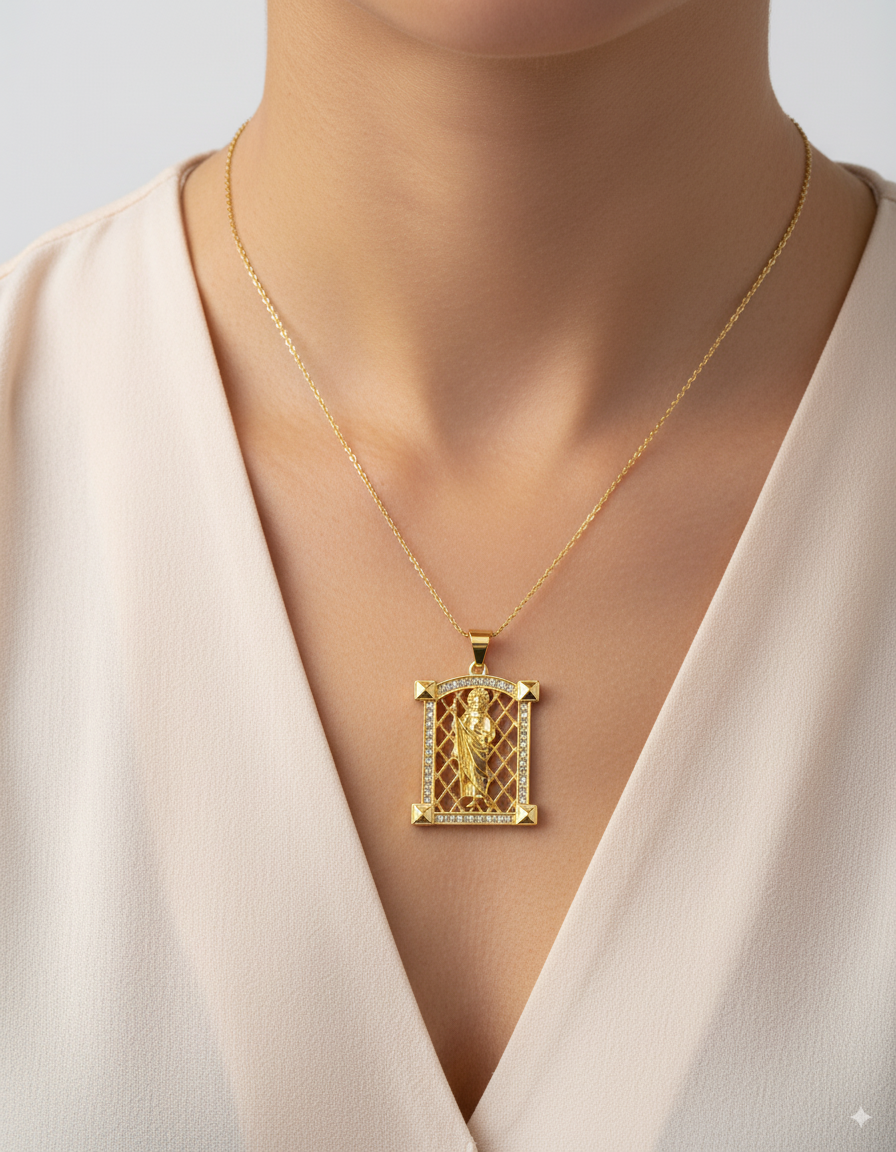 Dije de San Judas Tadeo M142 - Oro Laminado