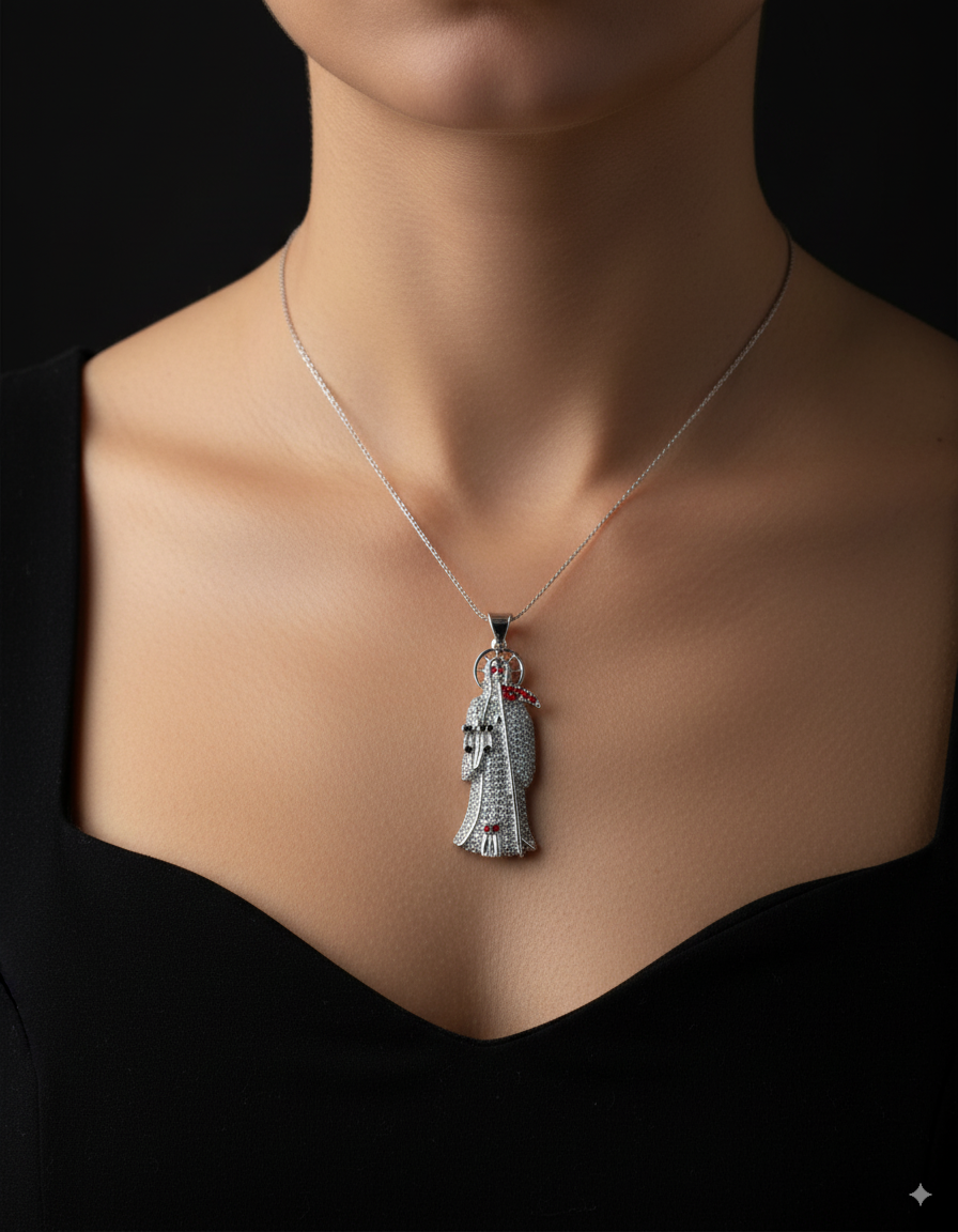Dije de la santa muerte M152 - Oro Laminado