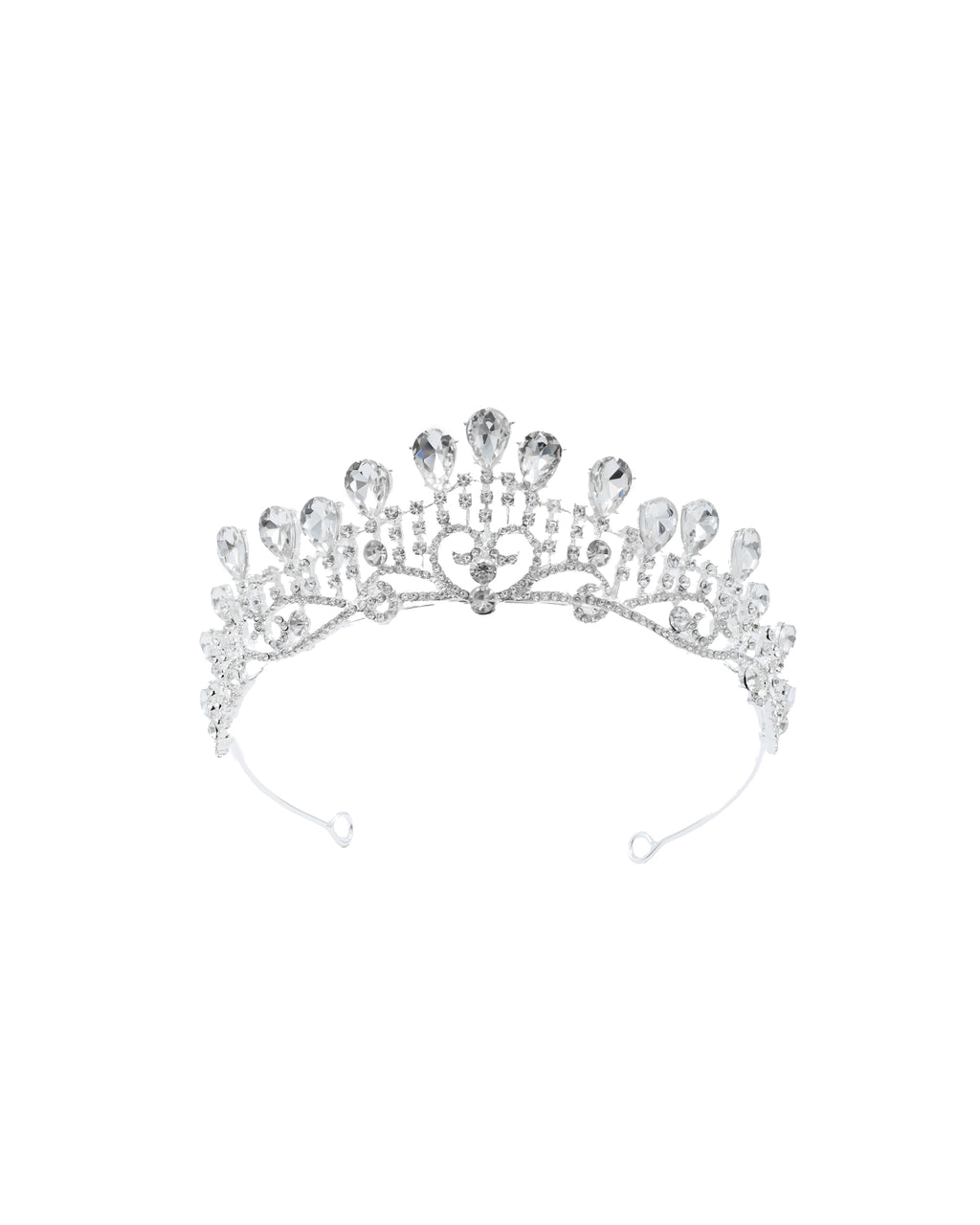 Corona Plateada de Diadema con piedras  - M51 Oro Laminad
