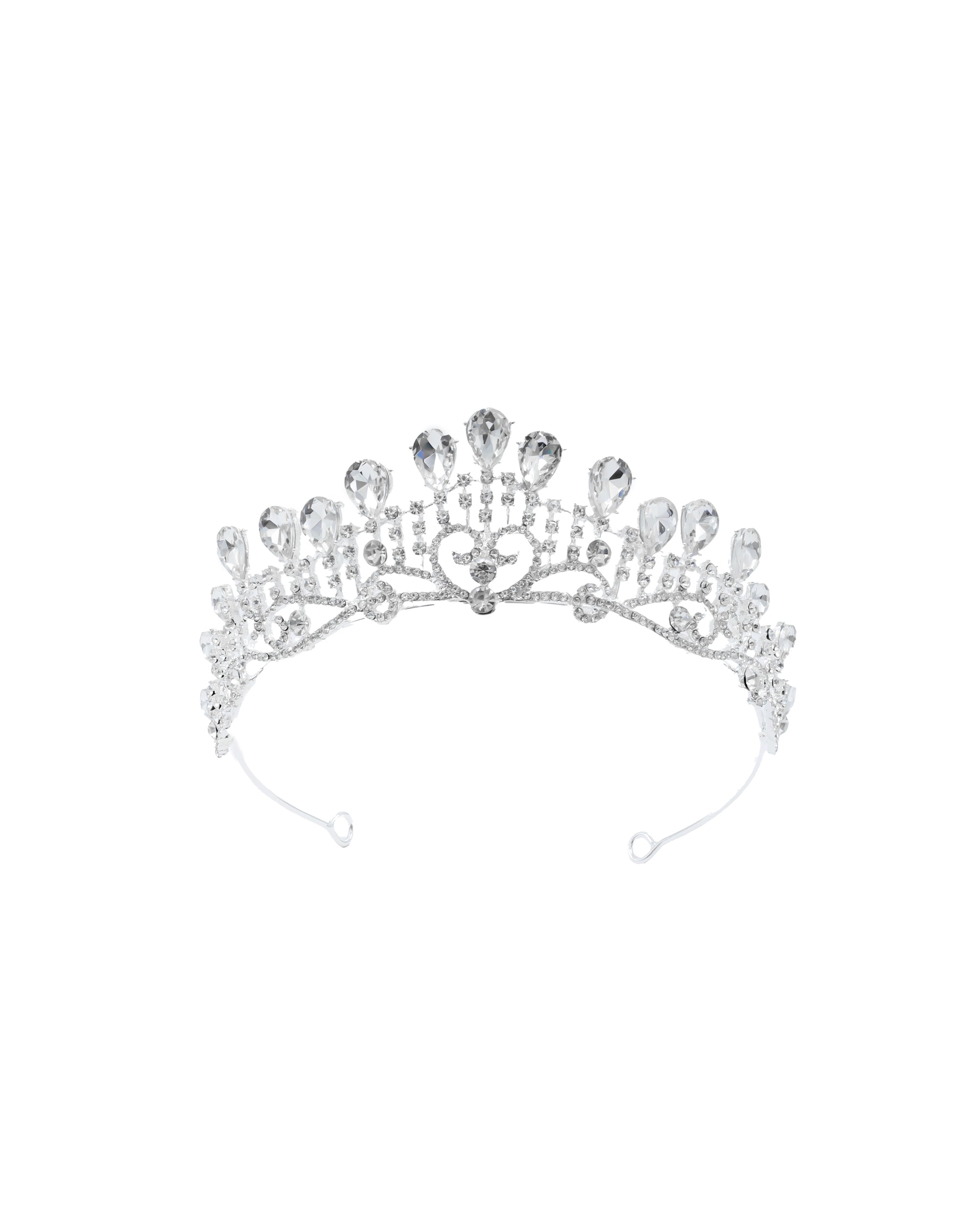 Corona Plateada de Diadema con piedras  - M51 Oro Laminad