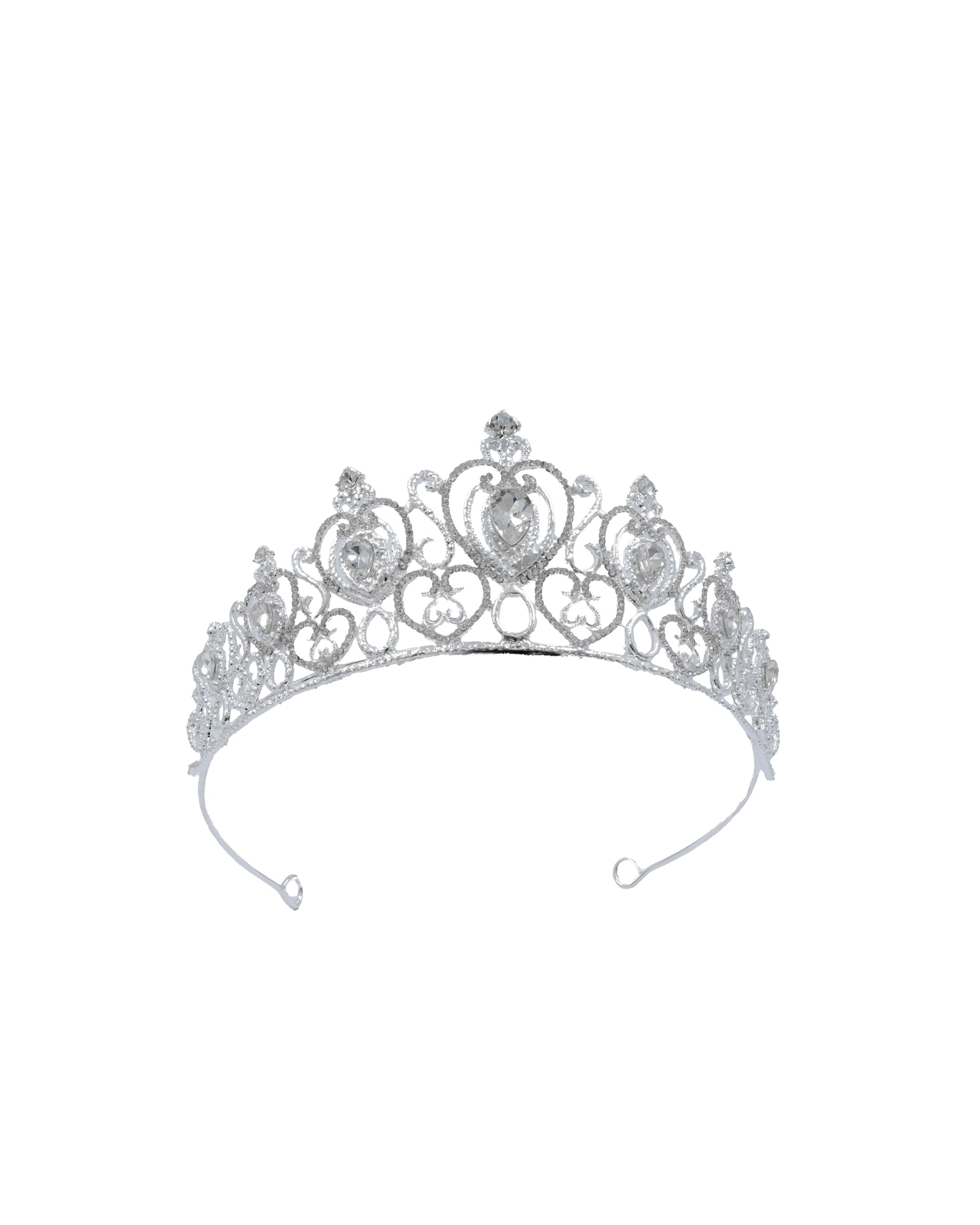 Corona Plateada de Diadema con piedras  - M52 Oro Laminad