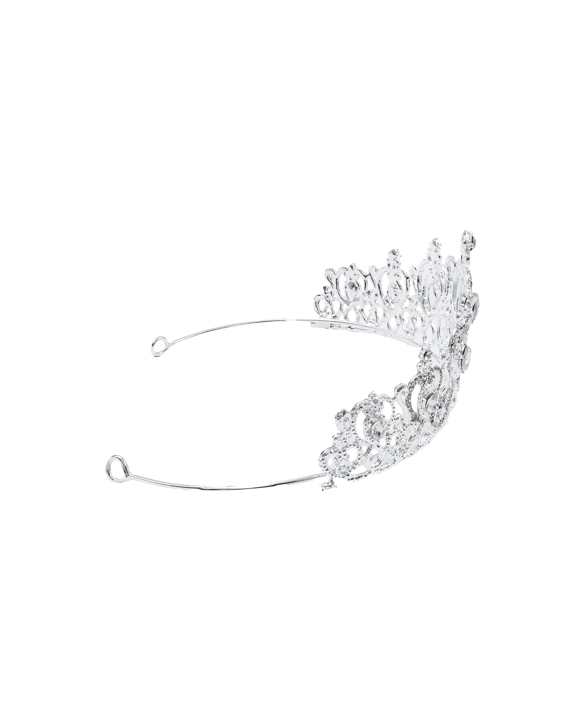 Corona Plateada de Diadema con piedras  - M52 Oro Laminad