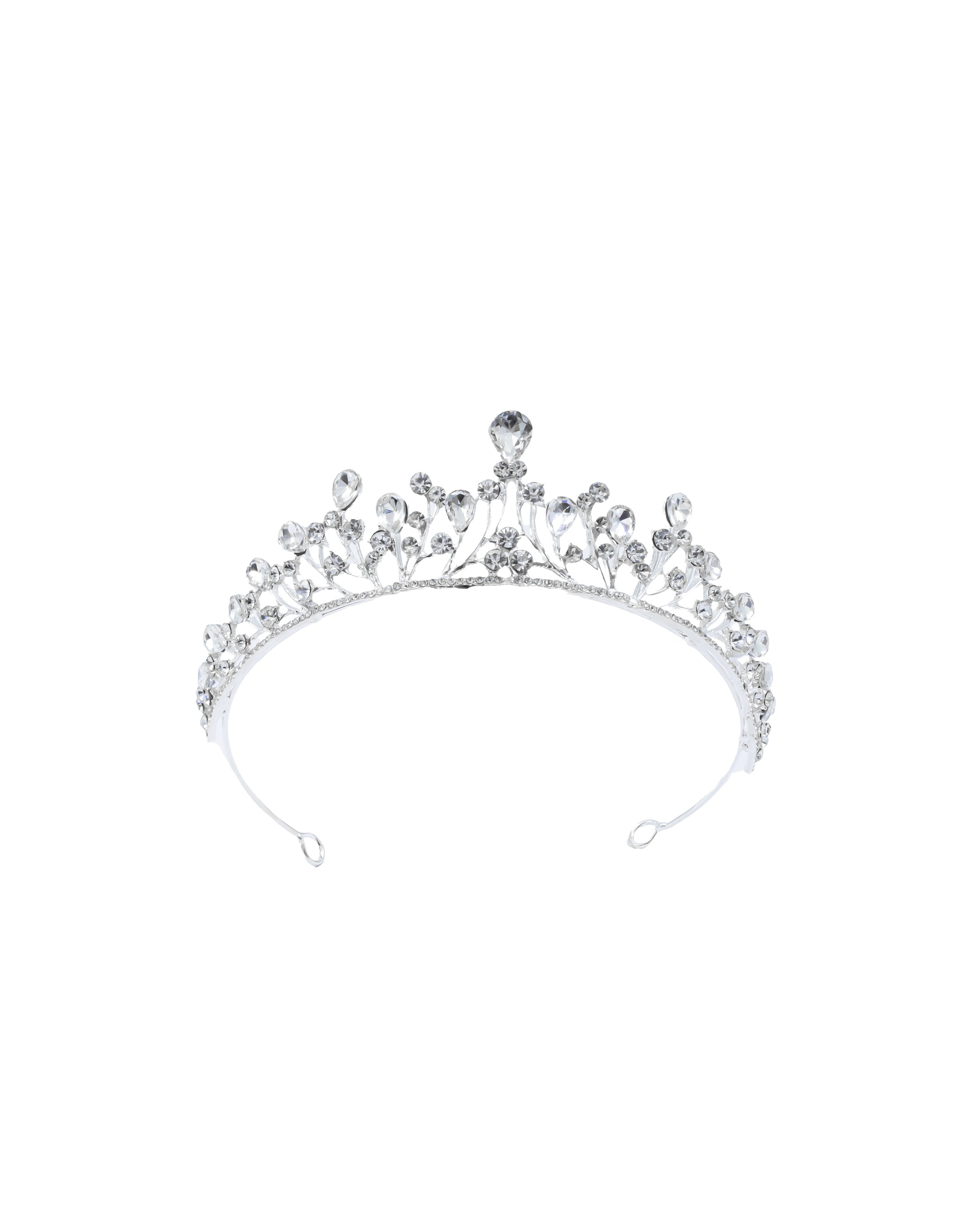 Corona Plateada de Diadema con piedras  - M53 Oro Laminad