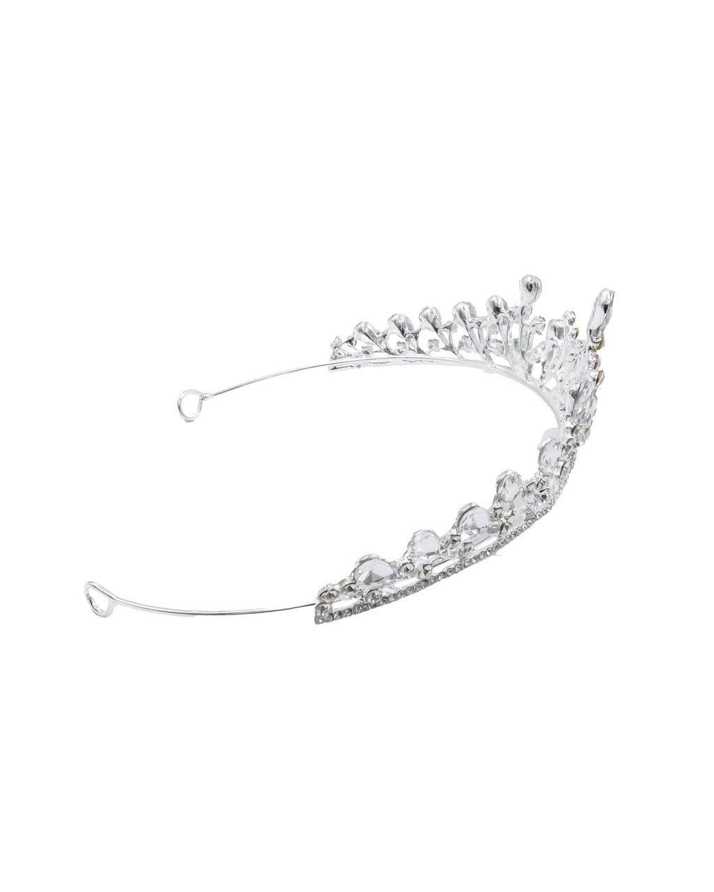 Corona Plateada de Diadema con piedras  - M53 Oro Laminad