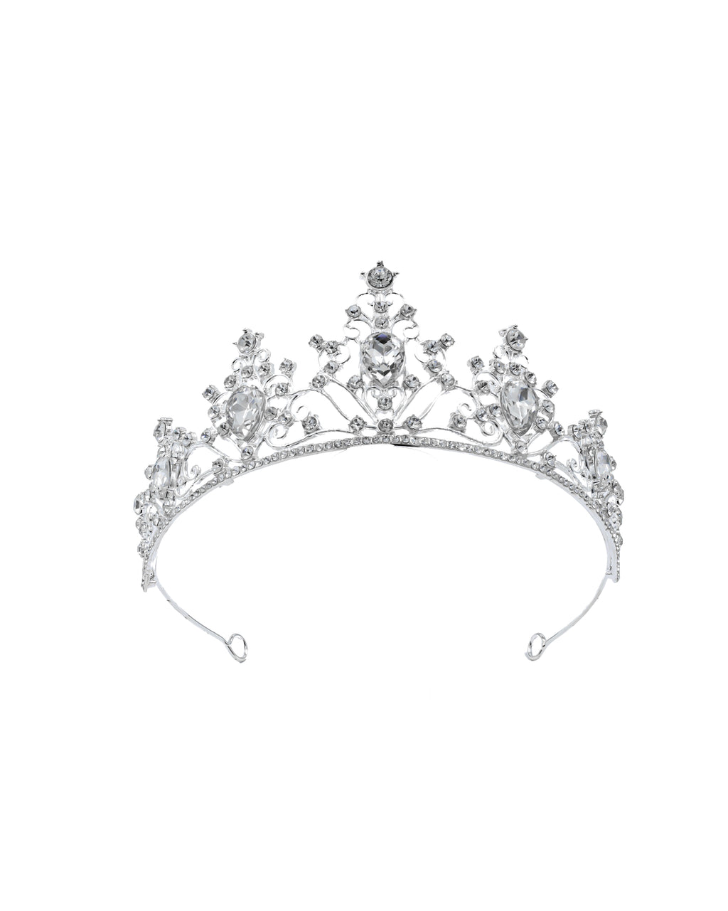 Corona Plateada de Diadema con piedras  - M54 Oro Laminad