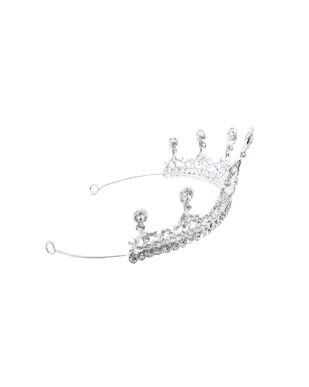 Corona Plateada de Diadema con piedras  - M55 Oro Laminad