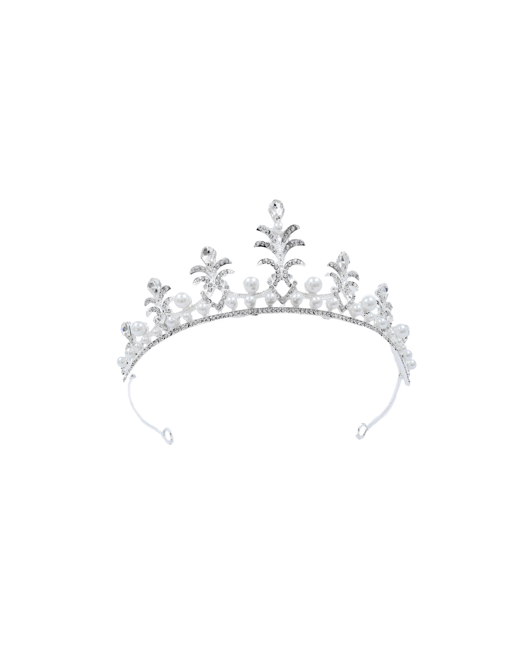 Corona Plateada de Diadema con piedras  - M56 Oro Laminad