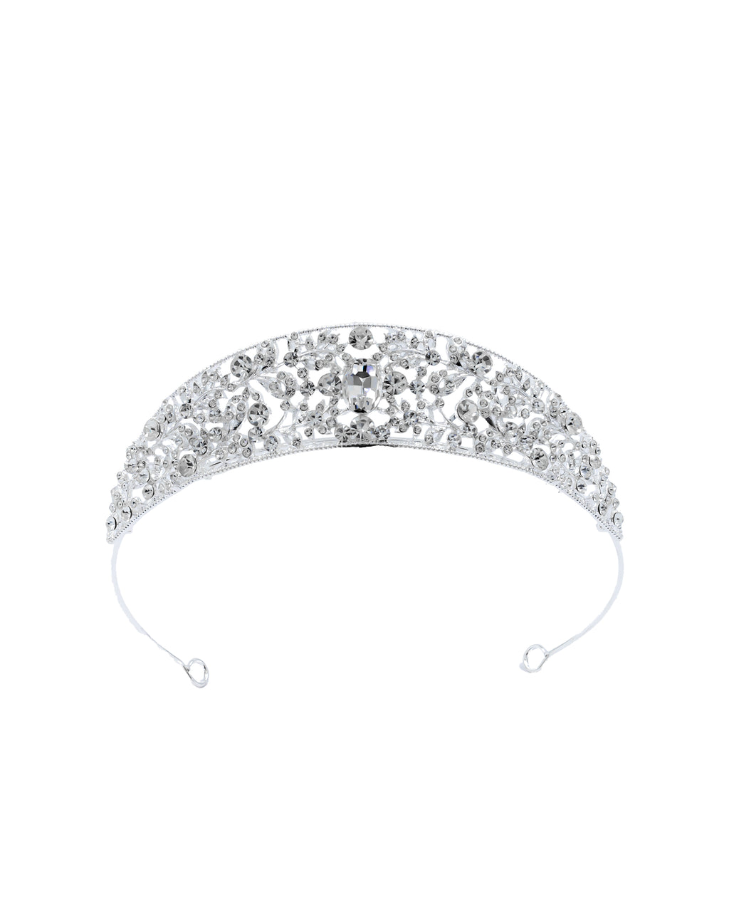 Corona Plateada de Diadema con piedras  - M57 Oro Laminad