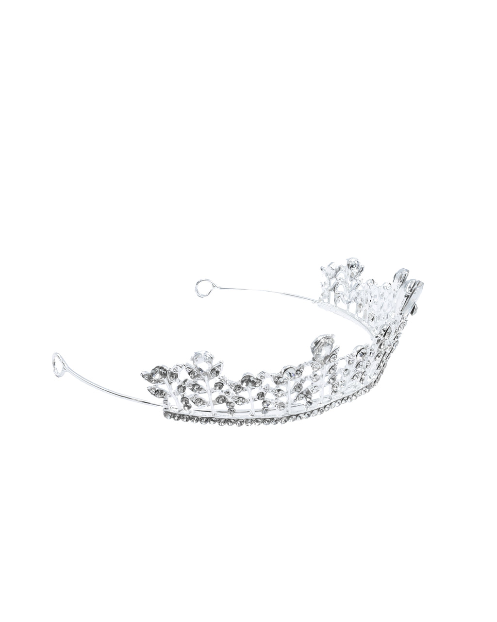 Corona Plateada de Diadema con piedras  - M58 Oro Laminad