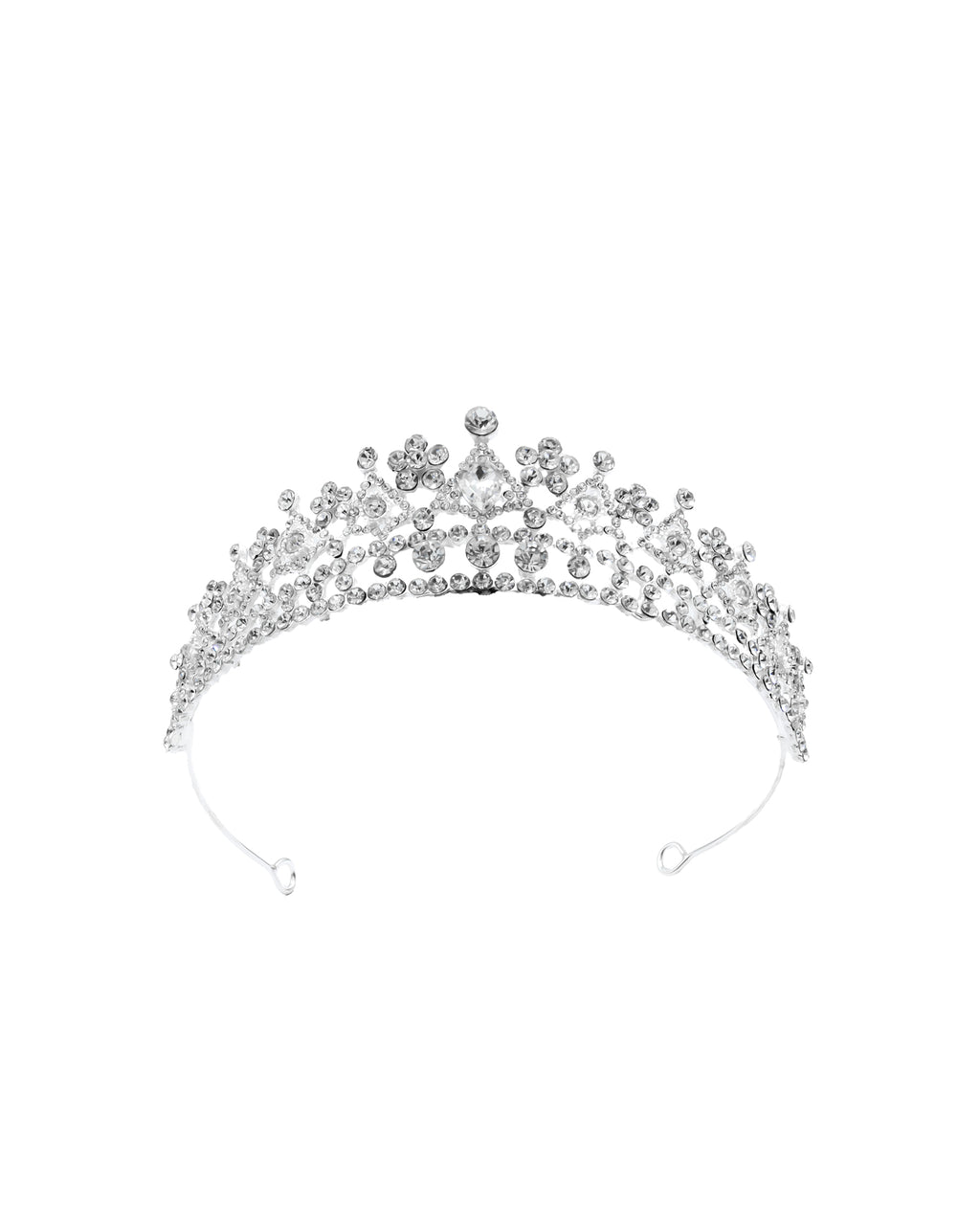 Corona Plateada de Diadema con piedras  - M59 Oro Laminado