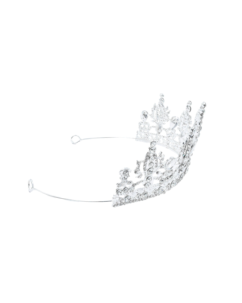Corona Plateada de Diadema con piedras  - M60 Oro Laminado