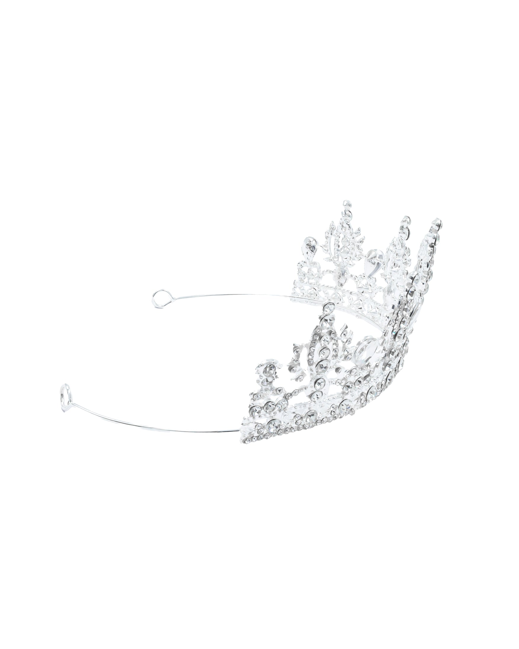 Corona Plateada de Diadema con piedras  - M60 Oro Laminado