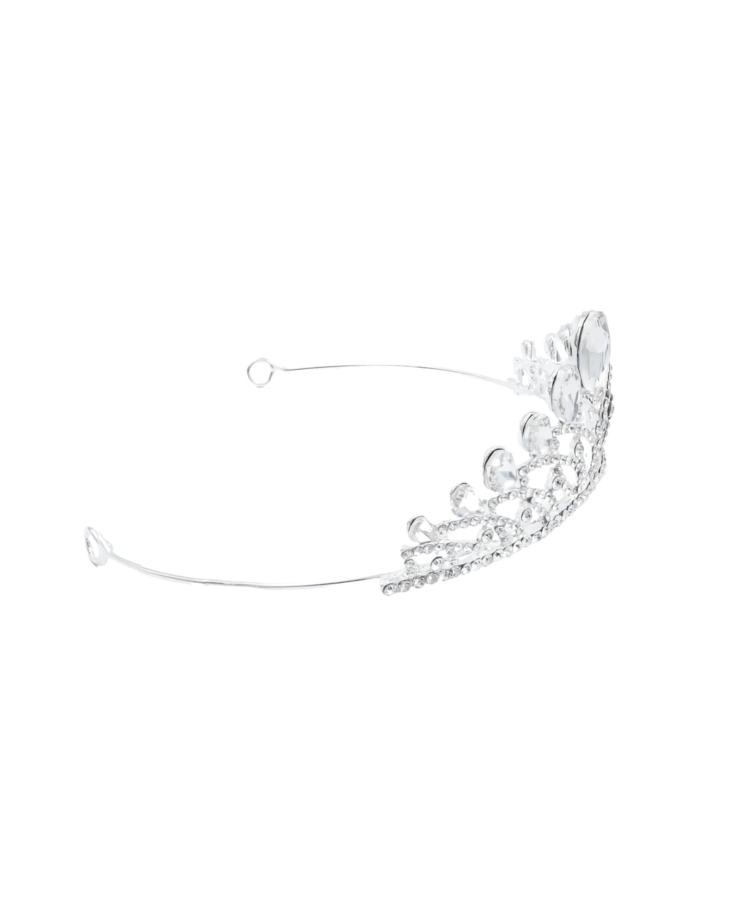 Corona Plateada de Diadema con piedras  - M62 Oro Laminado