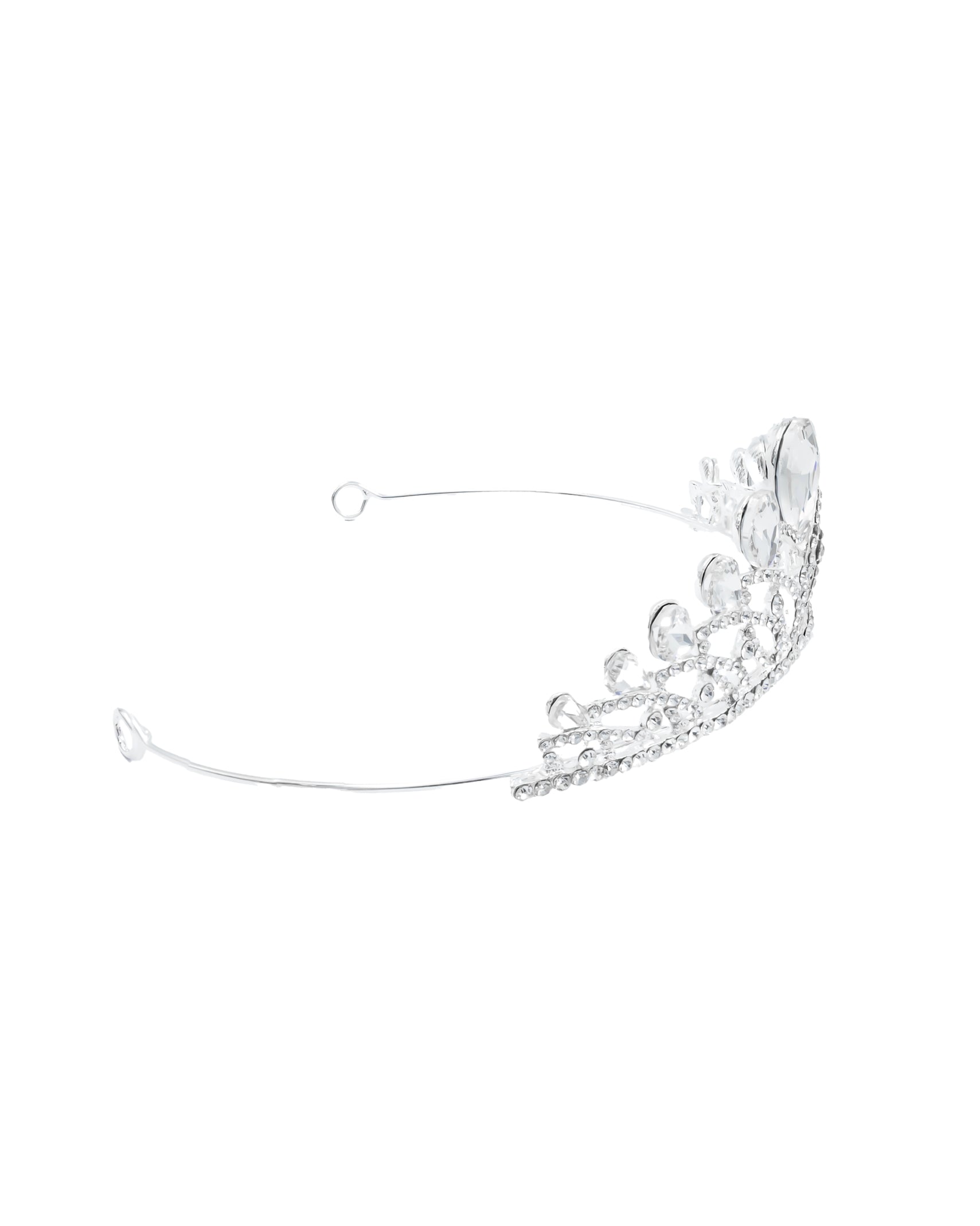 Corona Plateada de Diadema con piedras  - M62 Oro Laminado