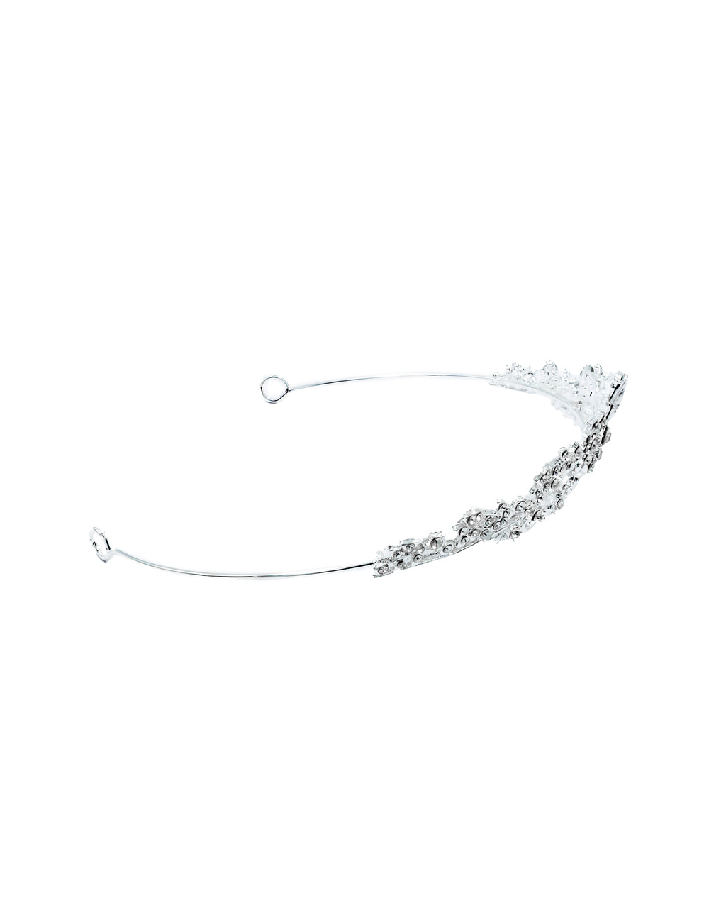 Corona Plateada de Diadema con piedras  - M63 Oro Laminado