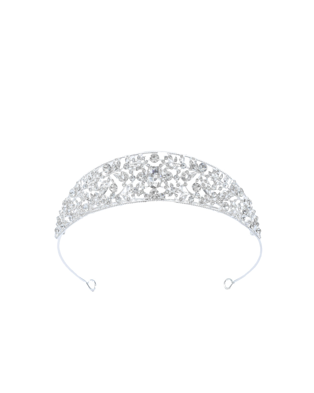 Corona Plateada de Diadema con piedras  - M64 Oro Laminado