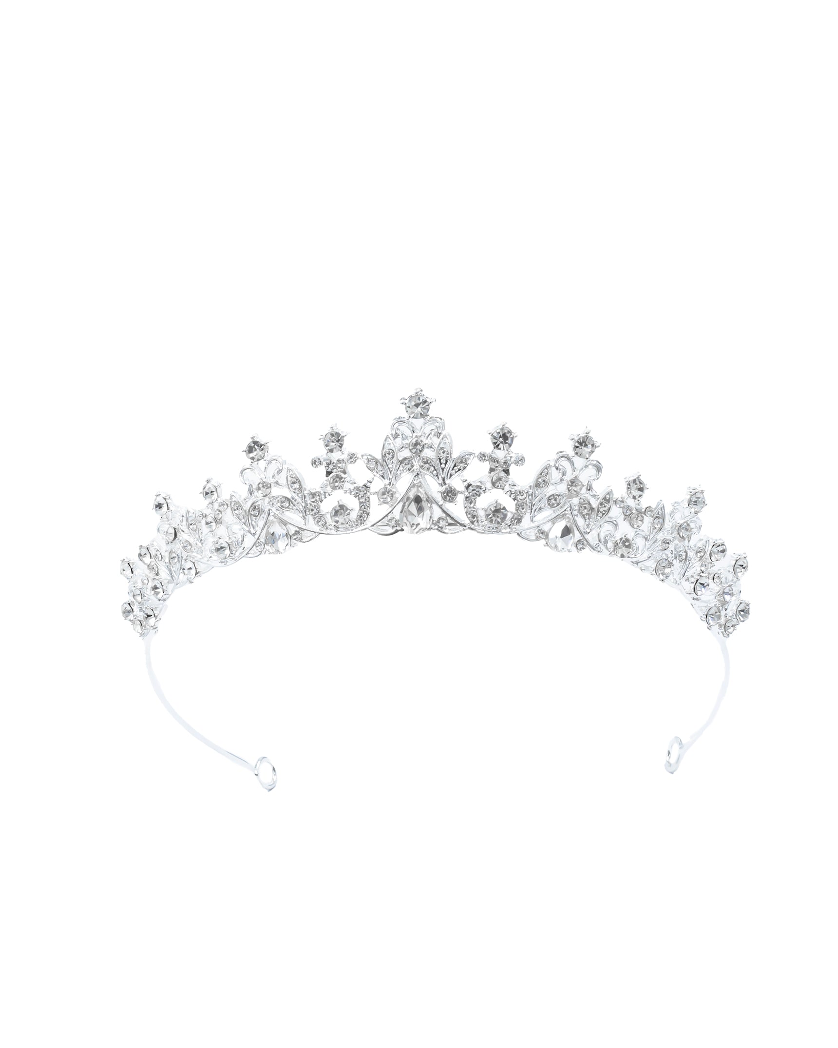 Corona Plateada de Diadema con piedras  - M65 Oro Laminado