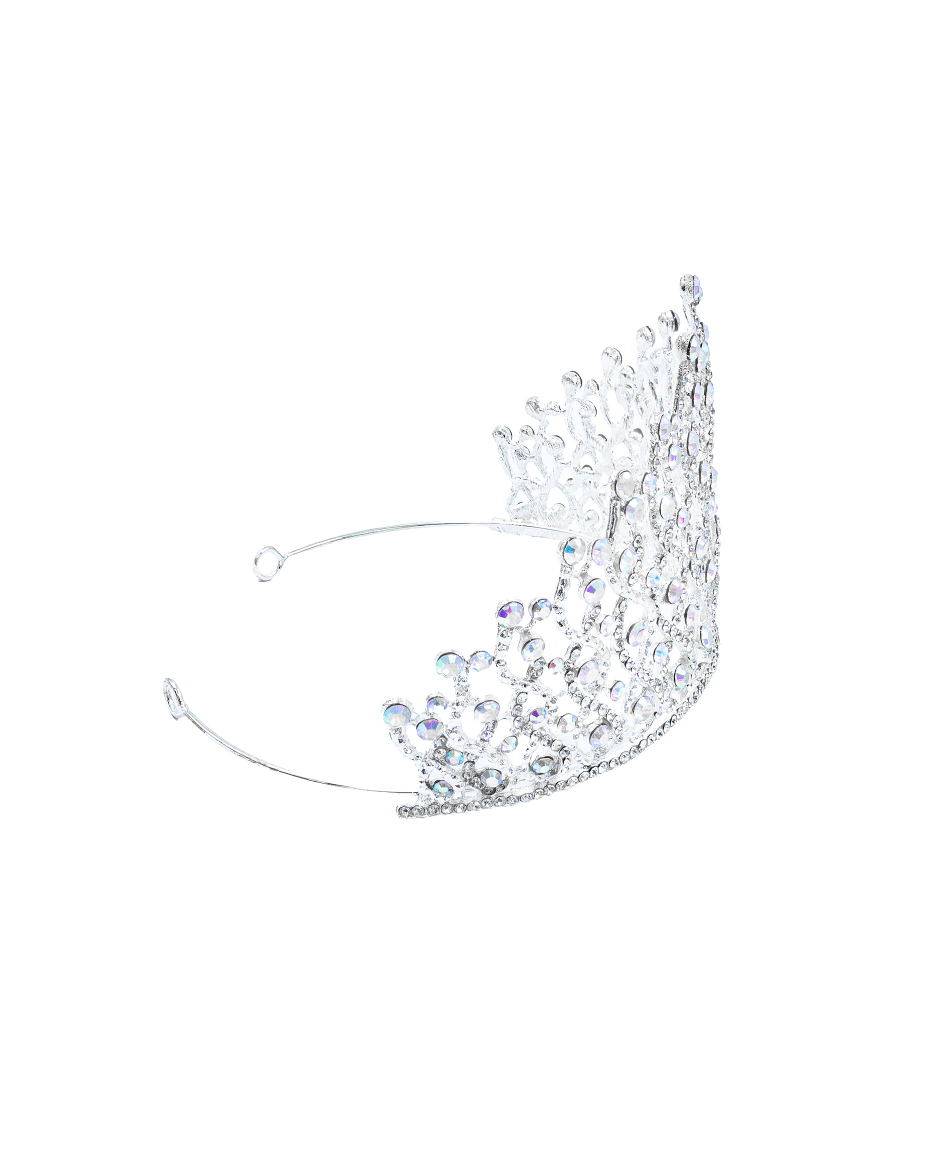 Corona Plateada de Diadema con piedras  - M71 Oro Laminado