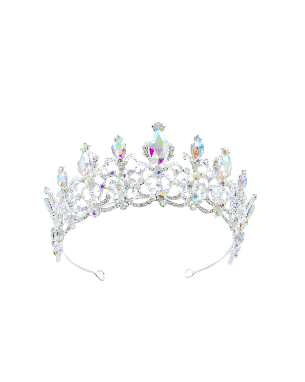 Corona Plateada de Diadema con piedras  - M67 Oro Laminado