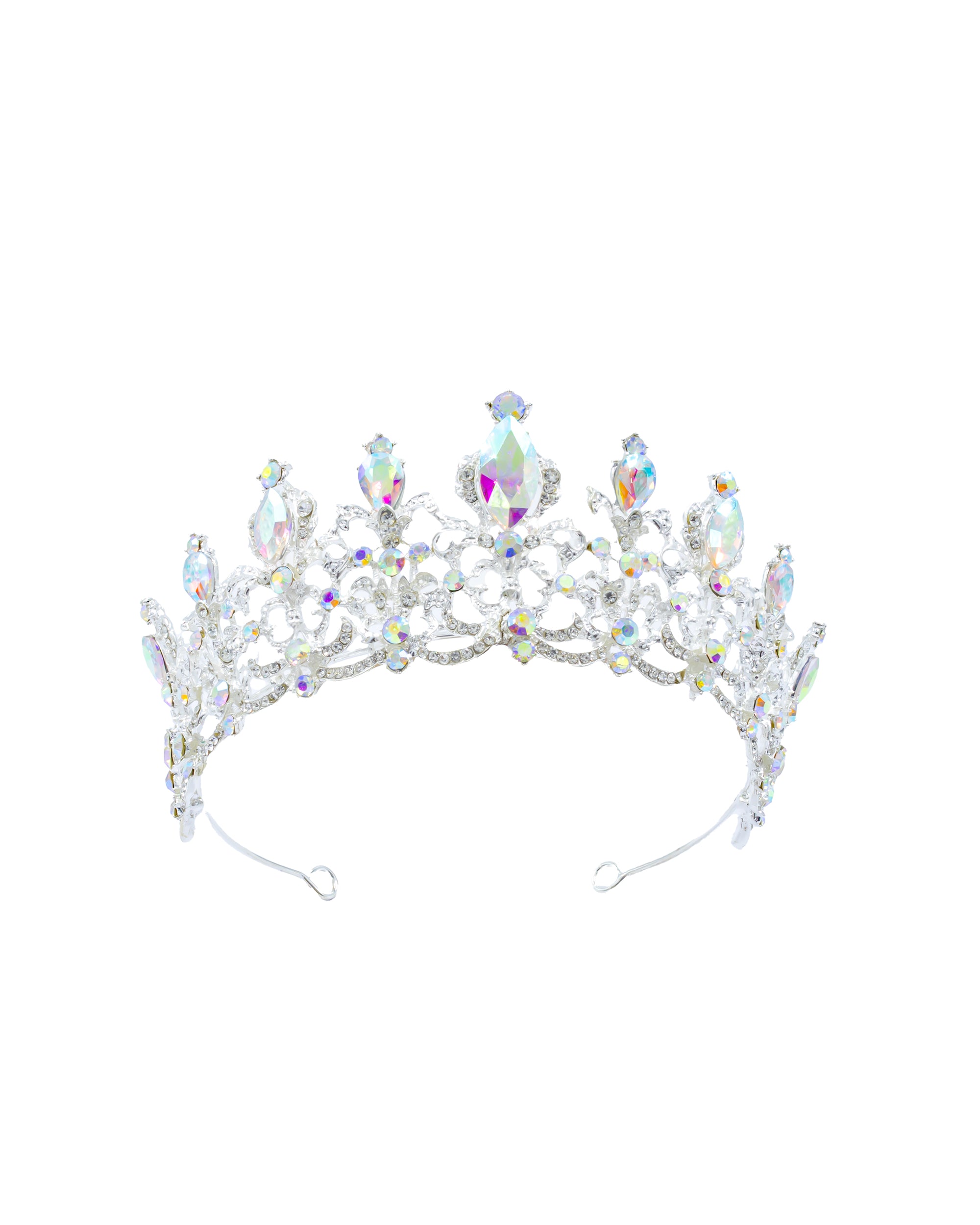 Corona Plateada de Diadema con piedras  - M67 Oro Laminado